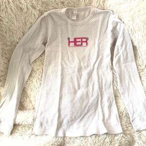 White long sleeve Thermal Shirt